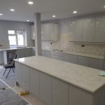 white kitchen worktop